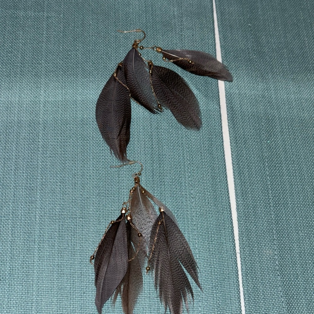 Feather earrings